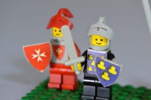 why most believers cant defend their faith dipicted by 2 lego soldiers