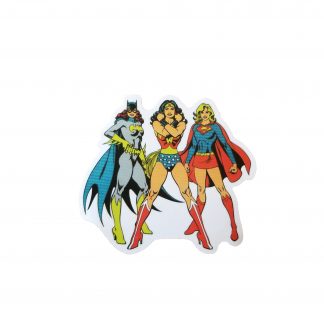 Batgirl, Wonder Woman, and Supergirl sticker