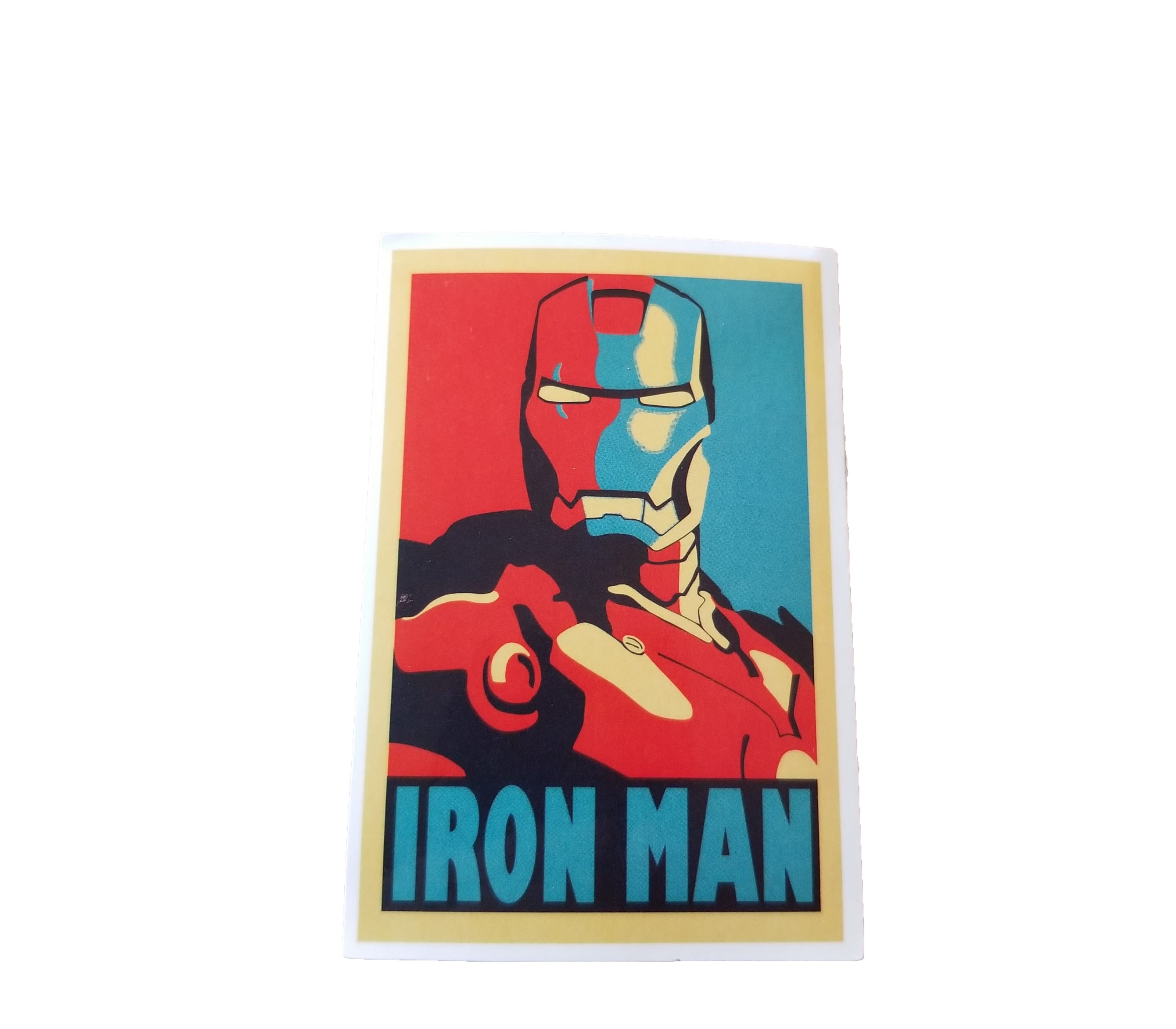 pop art iron man sticker